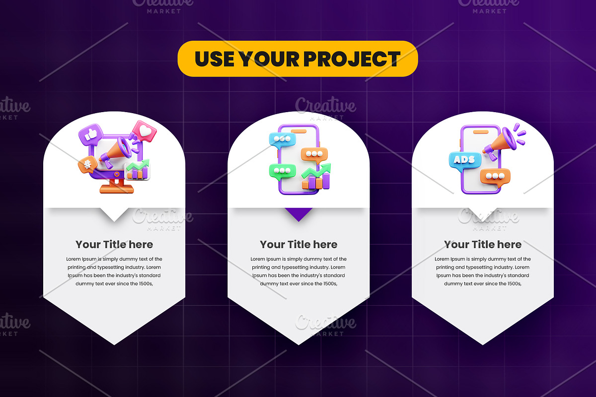 Marketing and Advertising 3d Icon, an Object 3D Model by Ui Stock (Photo 6 of 6)