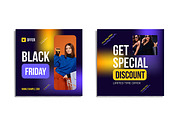 Black Friday Social Media Post, a Social Media Template by ContestDesign (Thumbnail 2 of 4)