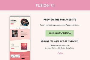 Squarespace Template: Fusion