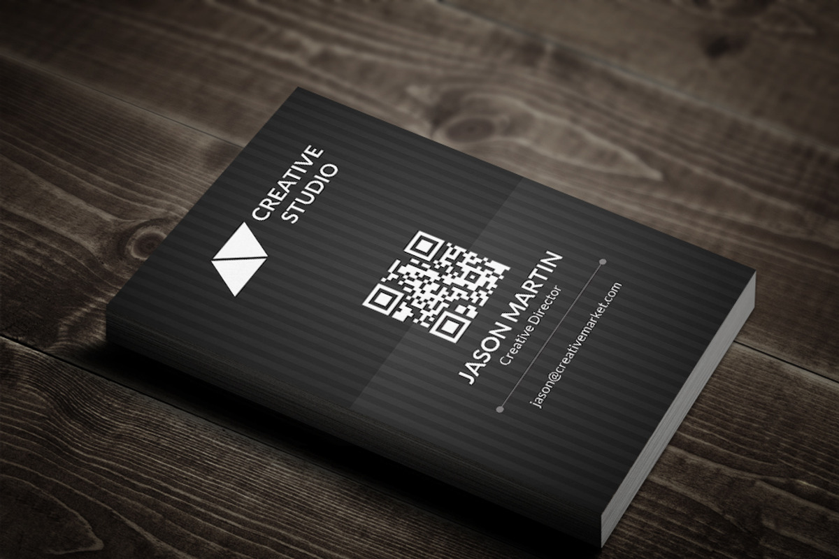 Metro Dark Business Card, a Business Card Template by bouncy (Photo 4 of 4)