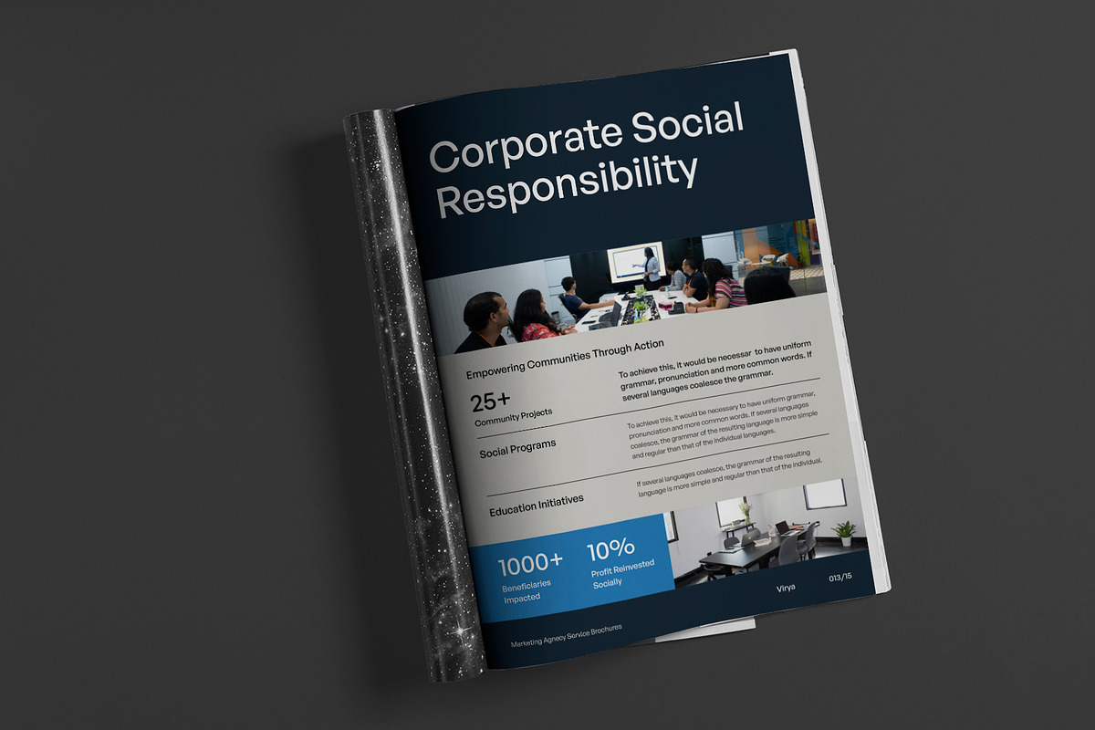 VIRYA | Marketing Agency Brochure, a Brochure Template by Neermana (Photo 2 of 10)
