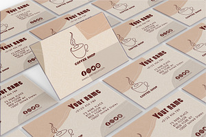 Coffee Bussiness Card With Bohostyle