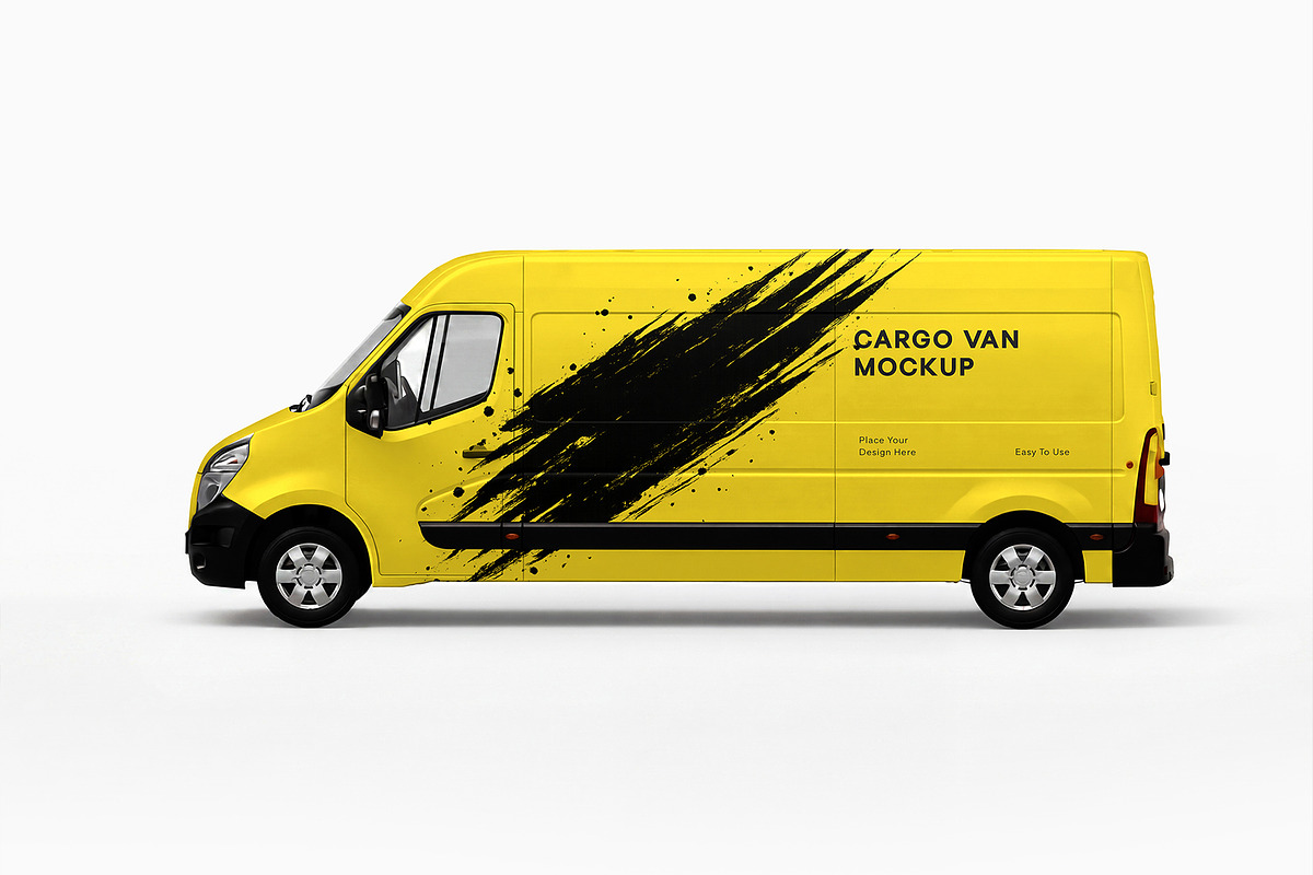 Pickup Truck & Delivery Van Mockup, an Advertising Mockup by graphypix (Photo 11 of 15)