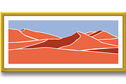 The natural landscape of the desert, a Decorative Illustration by RODINA (Thumbnail 2 of 3)