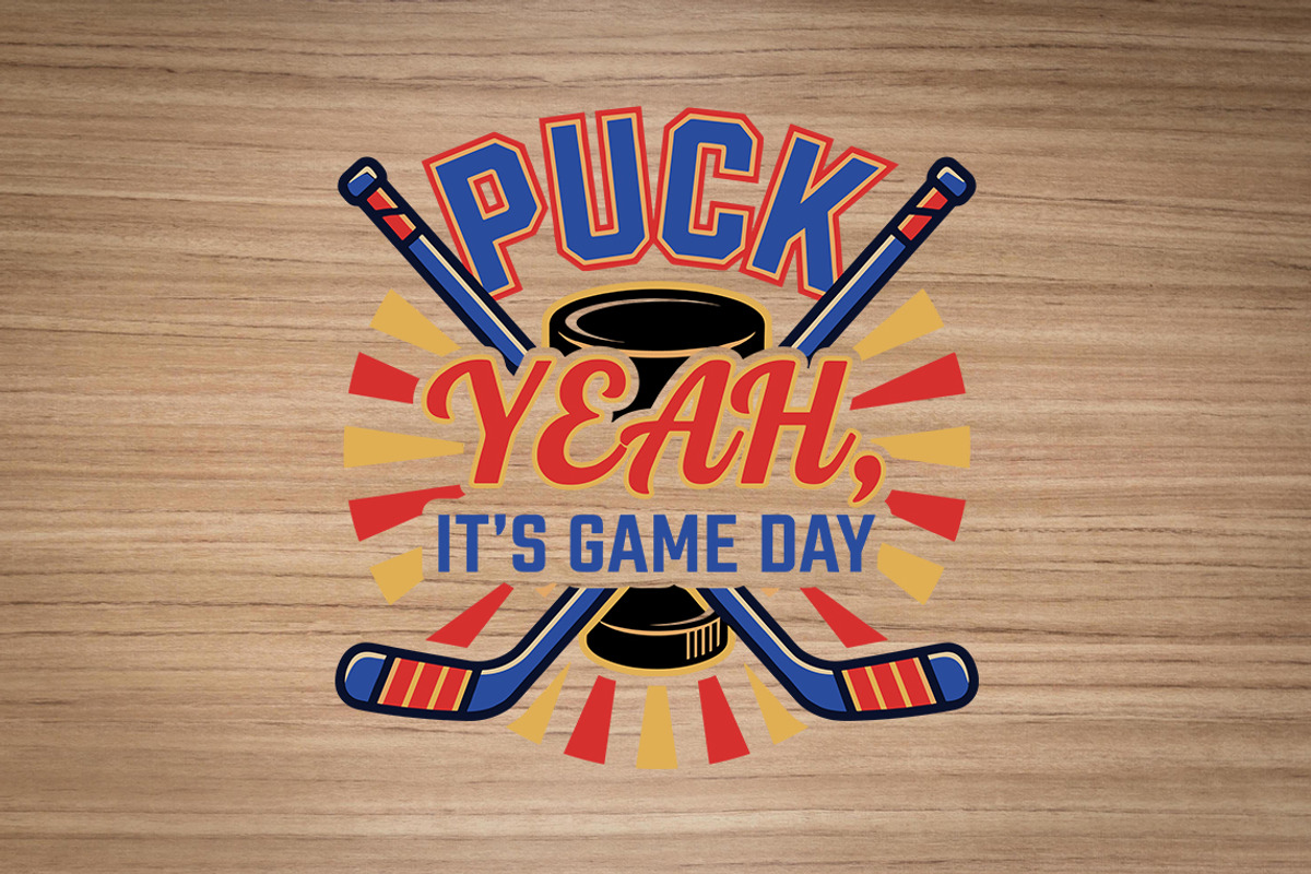 Hockey T-Shirt Design Graphic, an Object Graphic by balal (Photo 2 of 3)