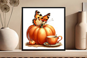 Adorable Butterfly Watercolor Clipar, an Illustration by DreamCafeArt (Thumbnail 5 of 5)