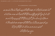 Diamond Lady – Handwritten Font, a Script Font by RedyStudio (Thumbnail 10 of 10)