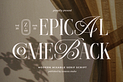 Epical Comeback Font, a Serif Font by zeenesia (Thumbnail 20 of 20)