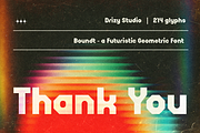 Boundt – Futuristic Geometric Font, a Sans Serif Font by Drizy (Thumbnail 8 of 8)