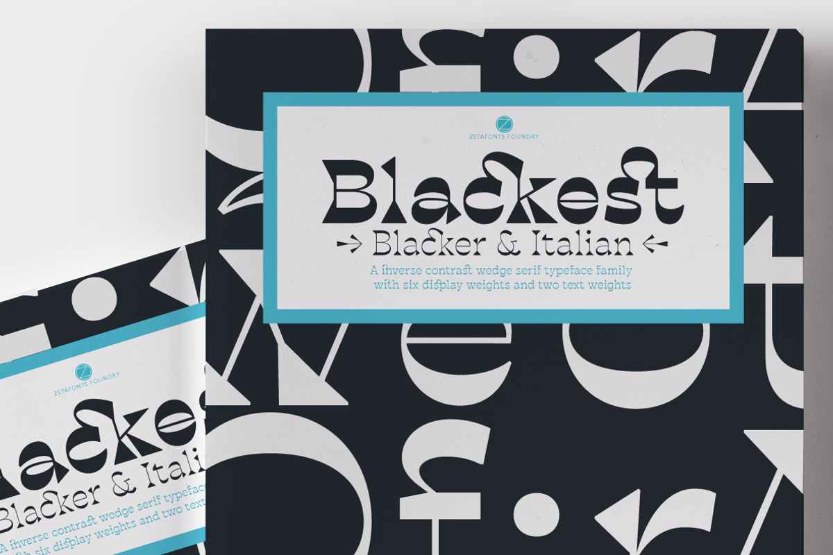 Blackest - 8 fonts, a Serif Font by Zetafonts (Photo 13 of 14)