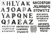 Beautiful flower alphabet set floral, an Illustration by Amazin_art (Thumbnail 1 of 31)