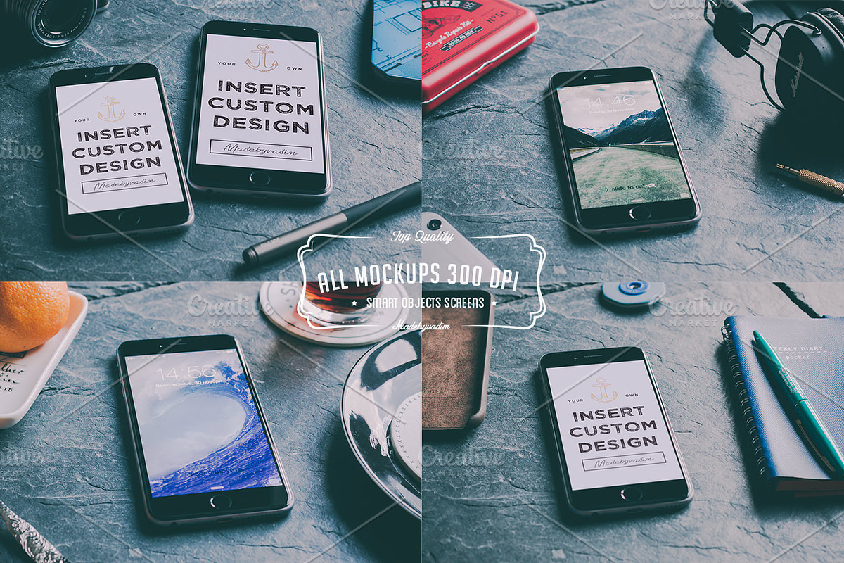 23 Cool iPhone 6 & 6+ mockups, an iPhone Mockup by Madebyvadim (Photo 2 of 5)