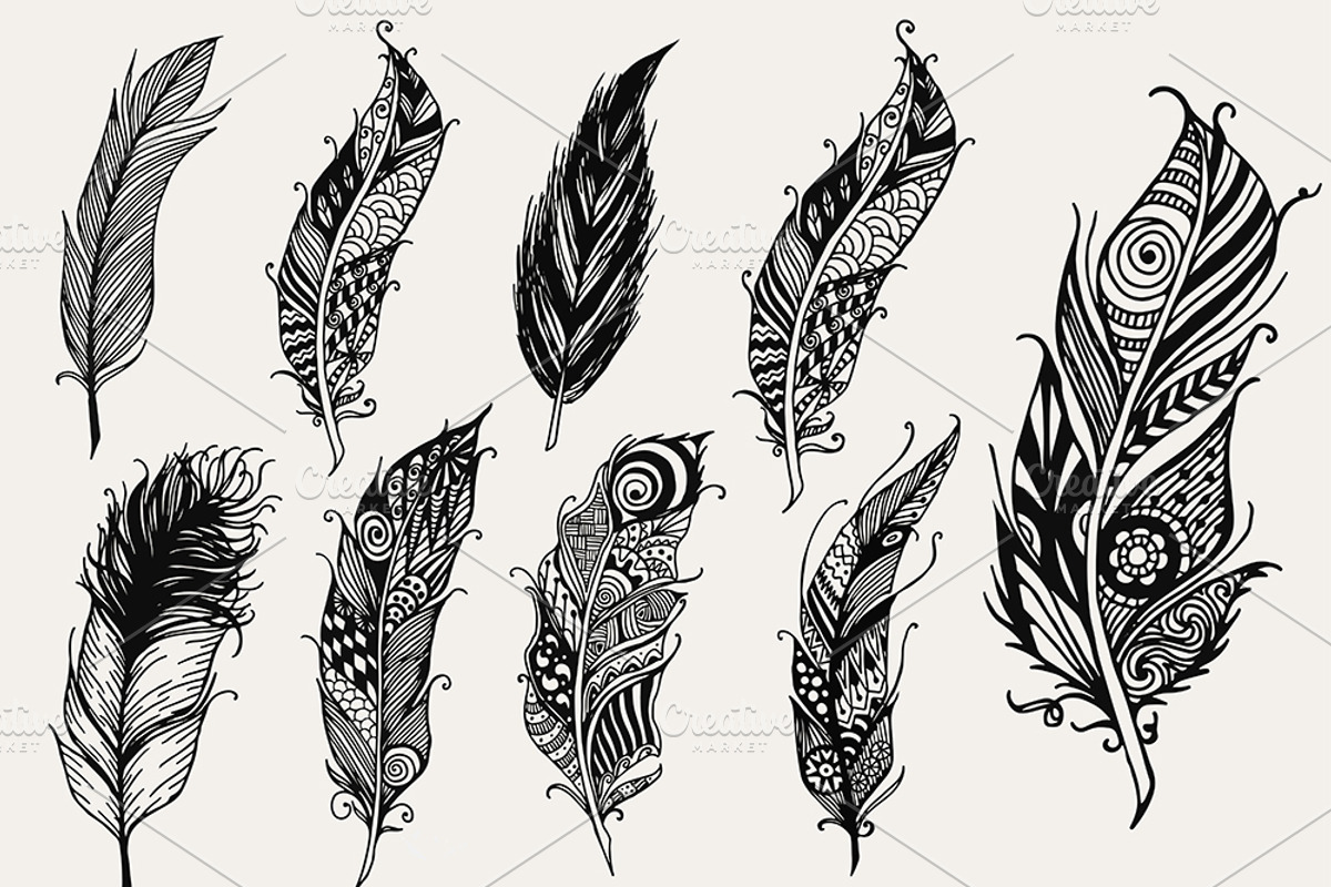 Hand drawn elements bundle, an Object Graphic by Somjai King (Photo 5 of 21)