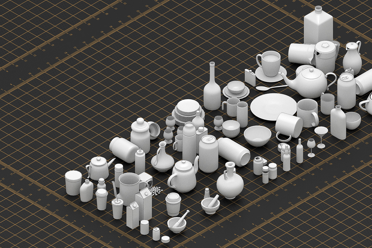 BASEMESH CANTEEN COLLECTION, a Food & Drink 3D Model by MohamedHussien1 (Photo 8 of 9)