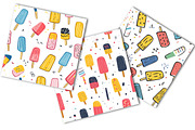 Summer Ice Cream Seamless Pattern, a Pattern Graphic by OK Design (Thumbnail 4 of 5)