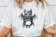 Cute Gothic Christmas Character Clip, an Illustration by CraftArtStudio (Thumbnail 4 of 6)