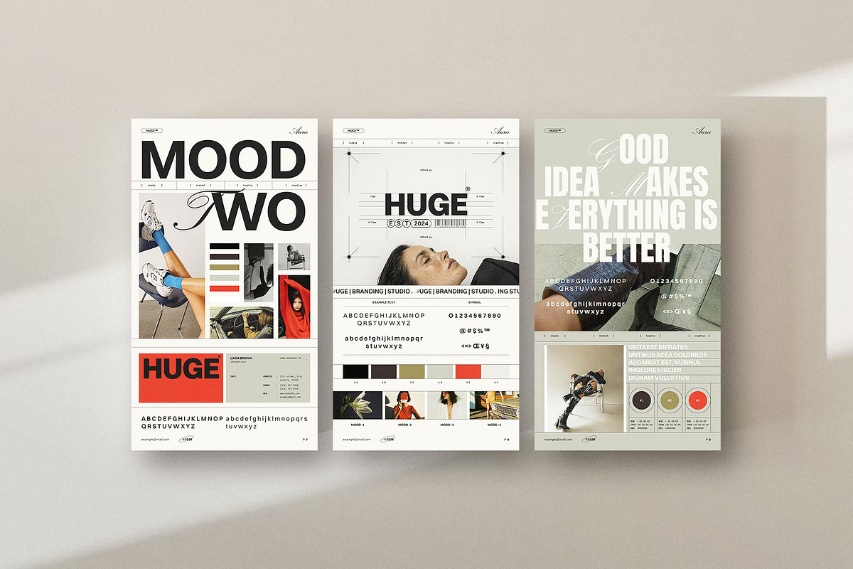 HUGE | Brand Sheets Template, a Presentation Template by ArtisanaAura (Photo 4 of 6)
