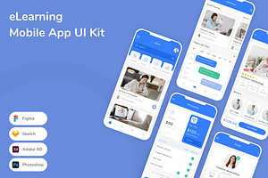 ELearning Mobile App UI Kit