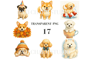 17 Dog Clipart, an Animal Illustration by Pati Charm Studio (Thumbnail 3 of 8)