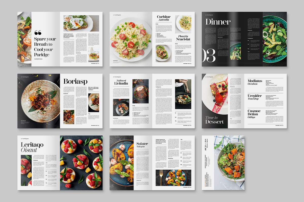 Food Magazine Template, a Magazine Template by BrandPacks (Photo 4 of 4)