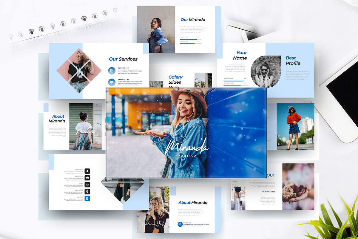 Miranda Presentation Template, a Presentation Template by Eka Design (Photo 1 of 5)
