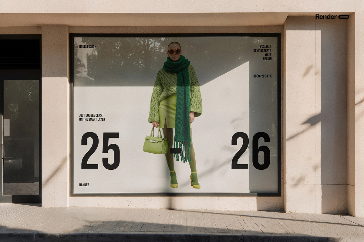 Advertising Poster Mockup Set, an Advertising Mockup by Renderteam (Photo 6 of 8)