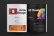 Graphic Design Portfolio Layout, a Brochure Template by E-Type (Thumbnail 4 of 7)