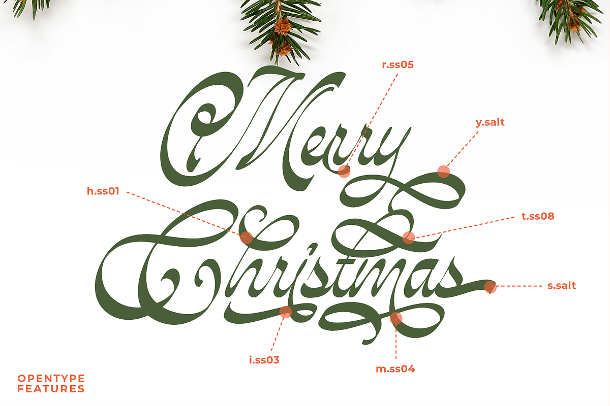 Christmas Lovingly, a Script Font by Ainun Jinan (Photo 2 of 8)