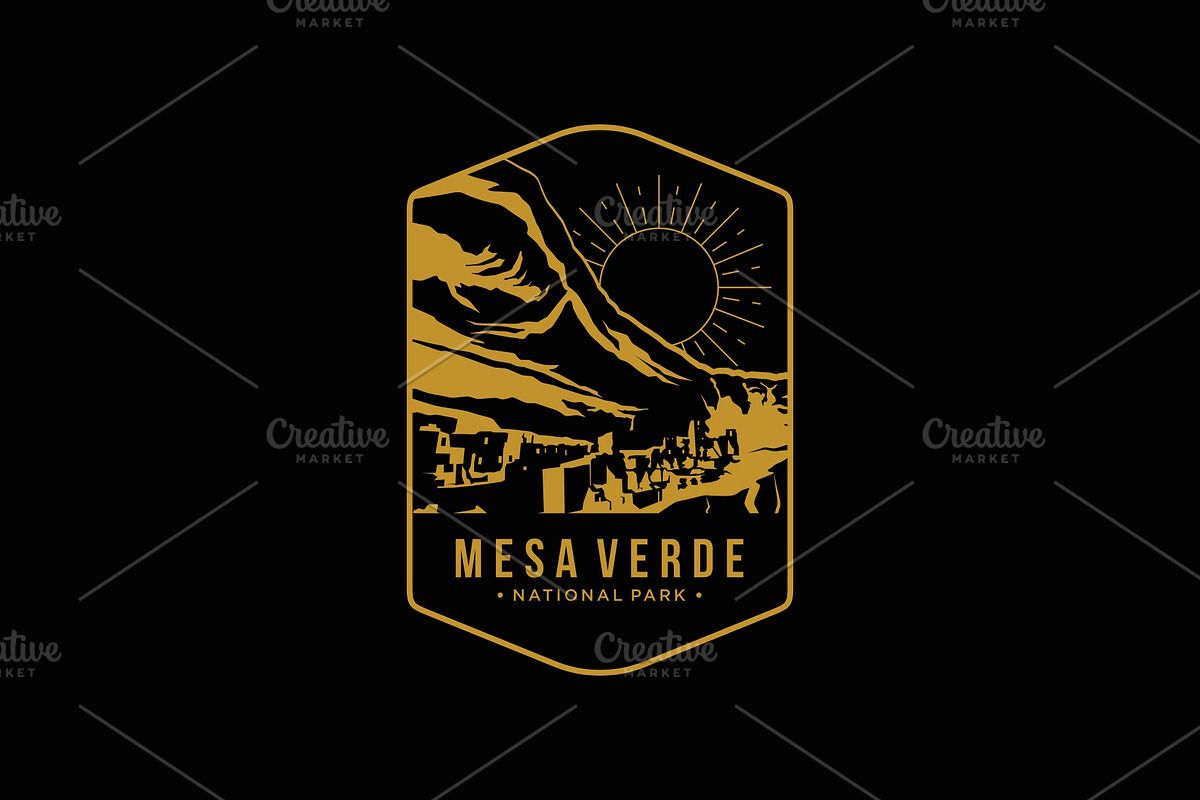 Mesa Verde National Park logo, a Branding & Logo Template by swarnstudio
