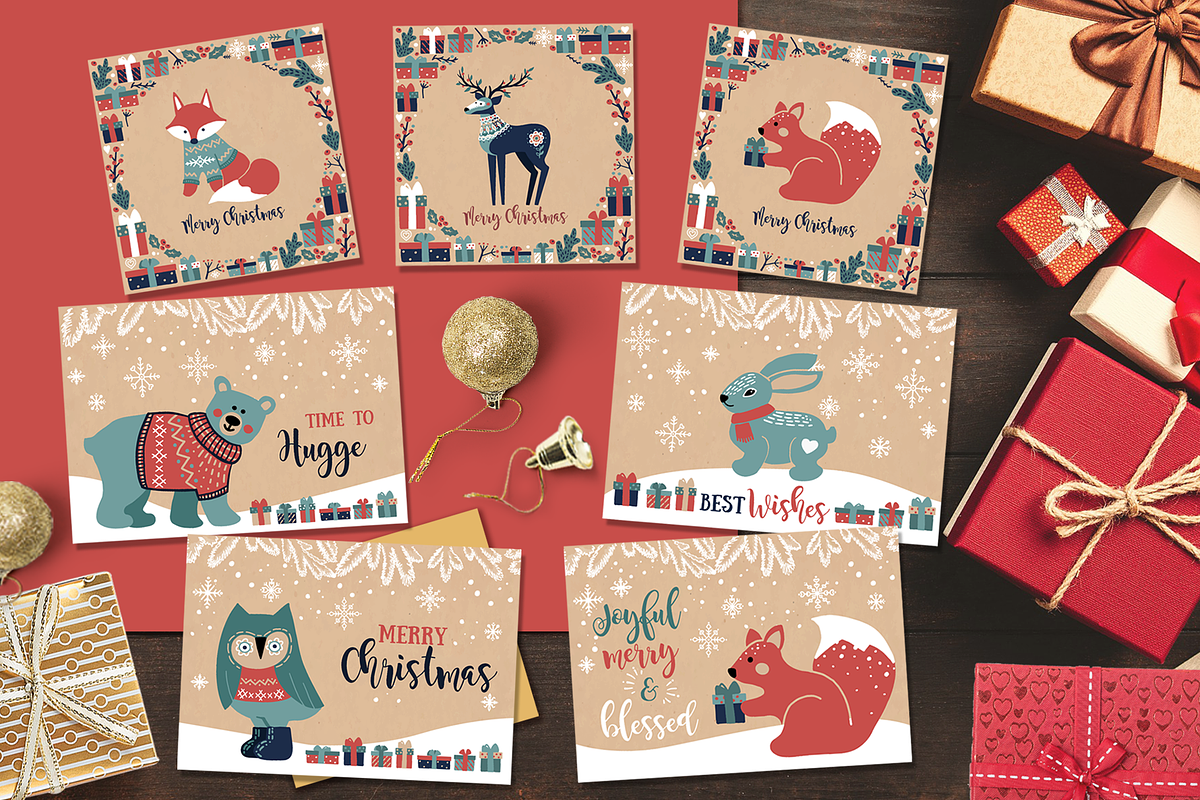 Cozy Christmas collection, an Animal Illustration by KlavaProDesign (Photo 8 of 16)