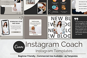 Grey Instagram Template for Coaches, a Social Media Template by Social Assumptions (Thumbnail 1 of 7)