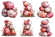 Whimsical Easter Eggs Stack Clipart, an Illustration by Designworld (Thumbnail 7 of 7)