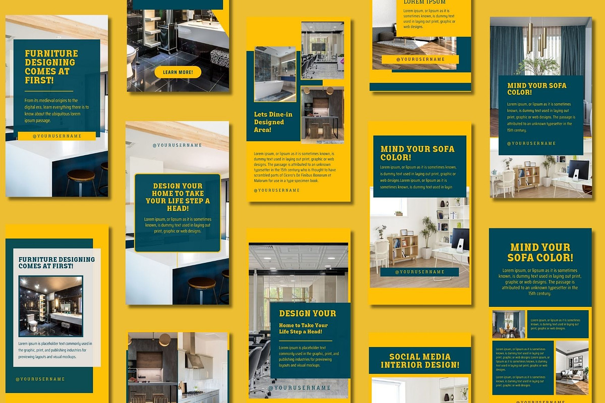 Interior Design Story Canva Template, a Templates & Theme by BoontenStudio (Photo 4 of 8)
