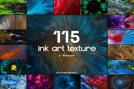 Ink Art Textures - 115 hi-res images