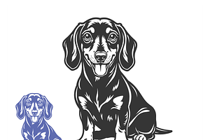 Adorable Dog Illustration, an Empty State Illustration by CarWrap design