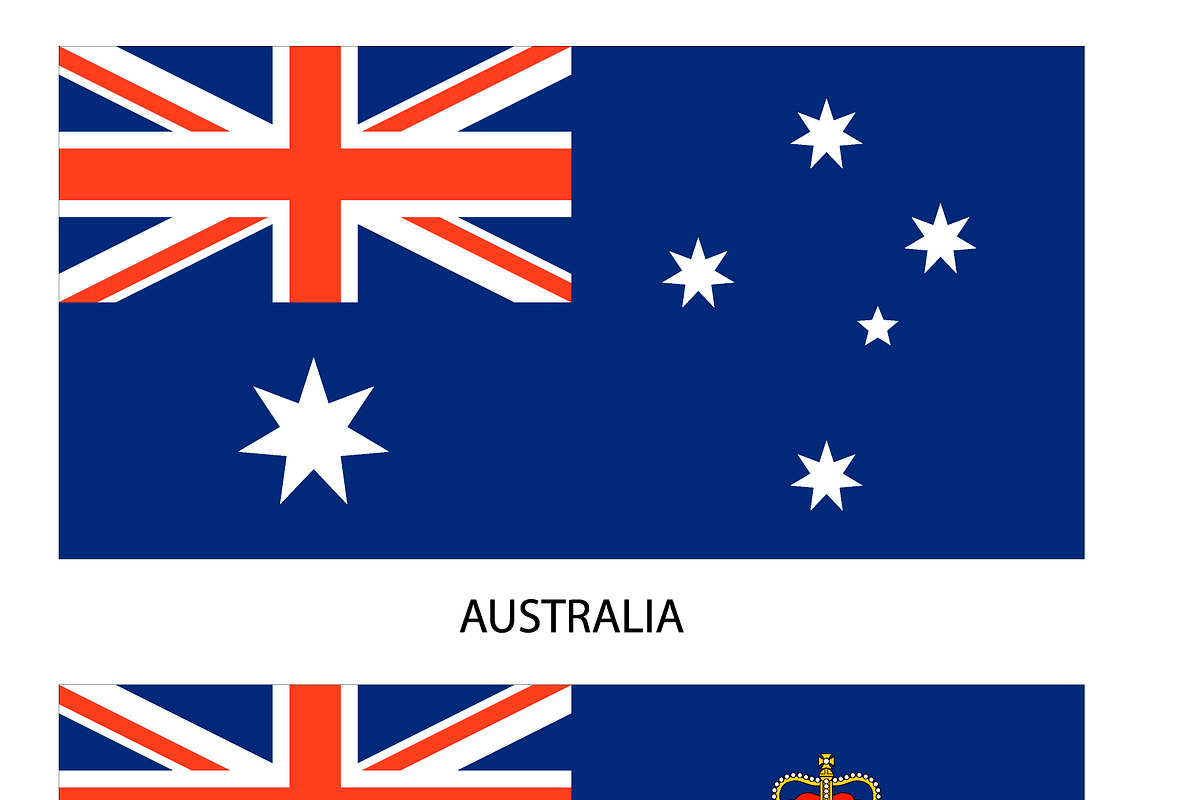 Australian flags set vector, an Education Illustration by frizio (Photo 2 of 4)