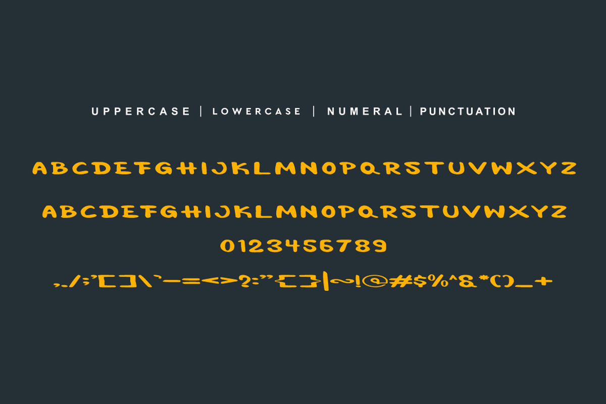 Comic Grunge Font, a Handwritten Font by QR Design Studio (Photo 6 of 7)