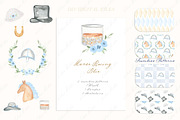 Horse Racing Blue Kentucky Derby, an Illustration by LABFcreations (Thumbnail 6 of 6)