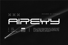 Airexy - Futuristic Display Font