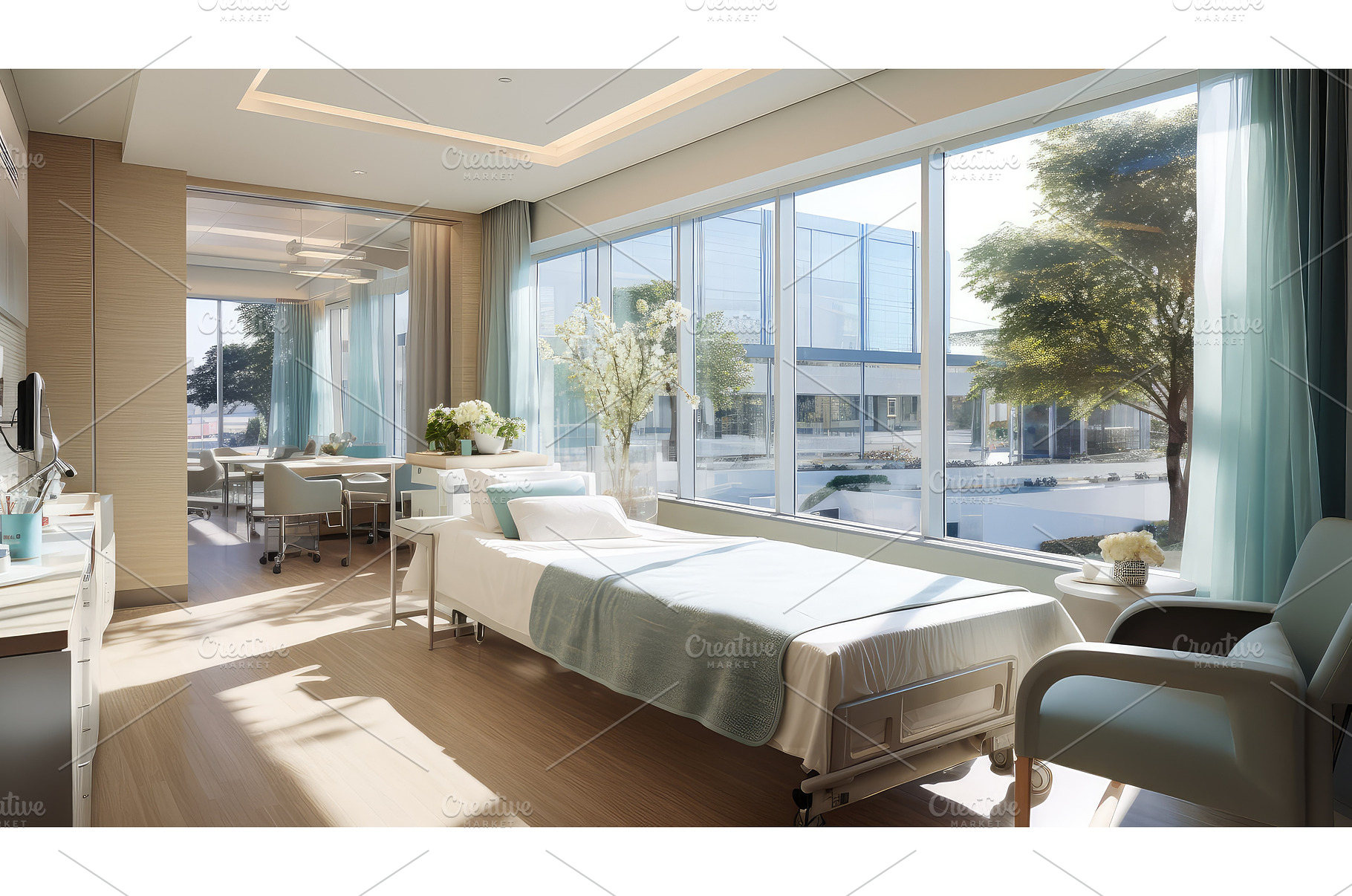 room surgery hospital building ai, a Background Photo by pikepicture
