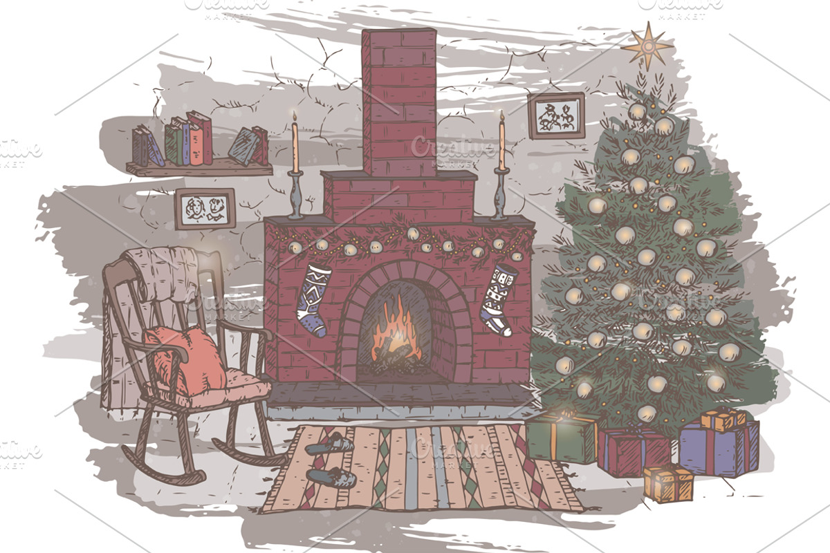 50% OFF Vintage Christmas collection, a Decorative Illustration by Quetzal Art (Photo 7 of 8)