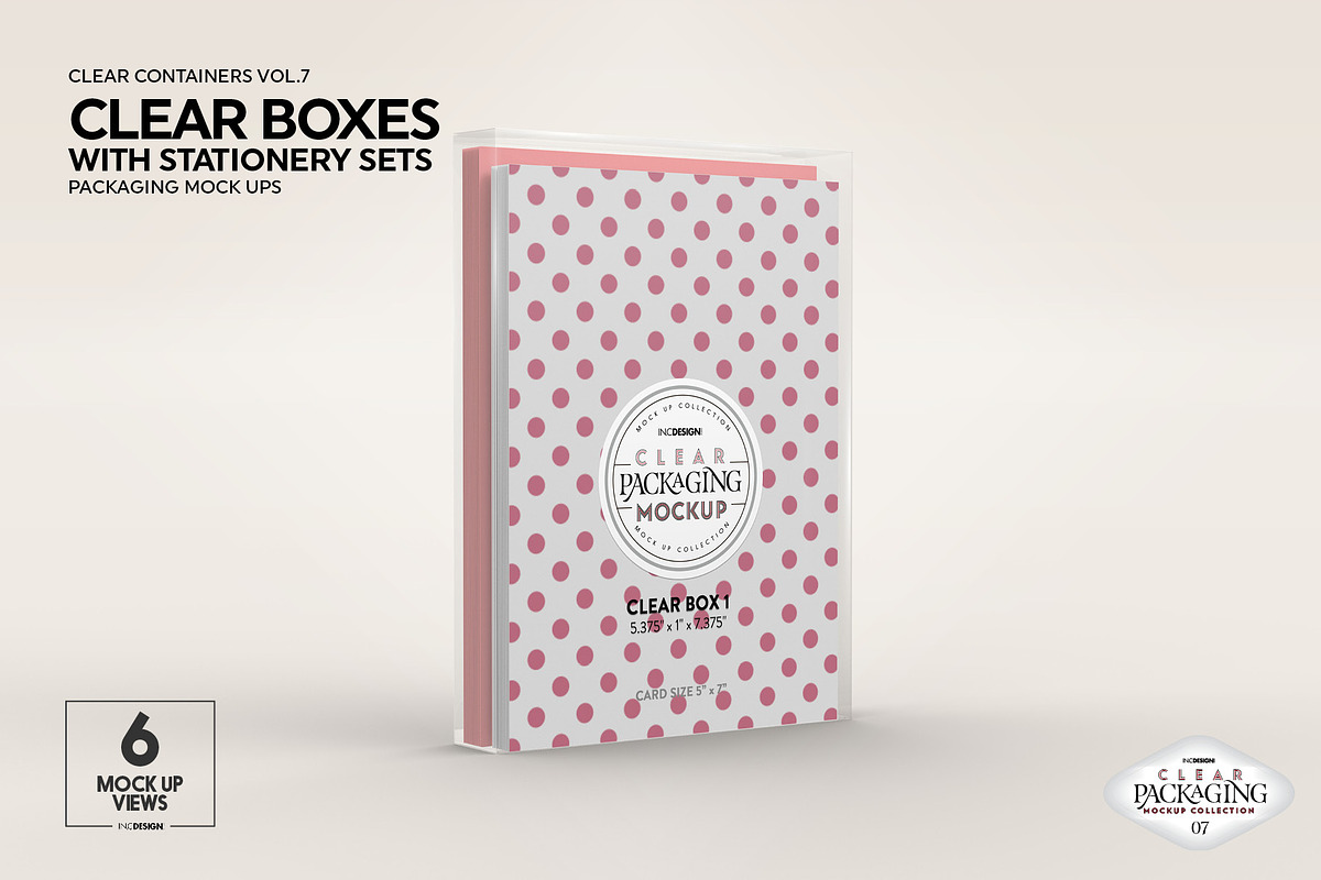 Clear Box Set Packaging Mockup, a Cups & Container Mockup by INCDesign (Photo 11 of 21)