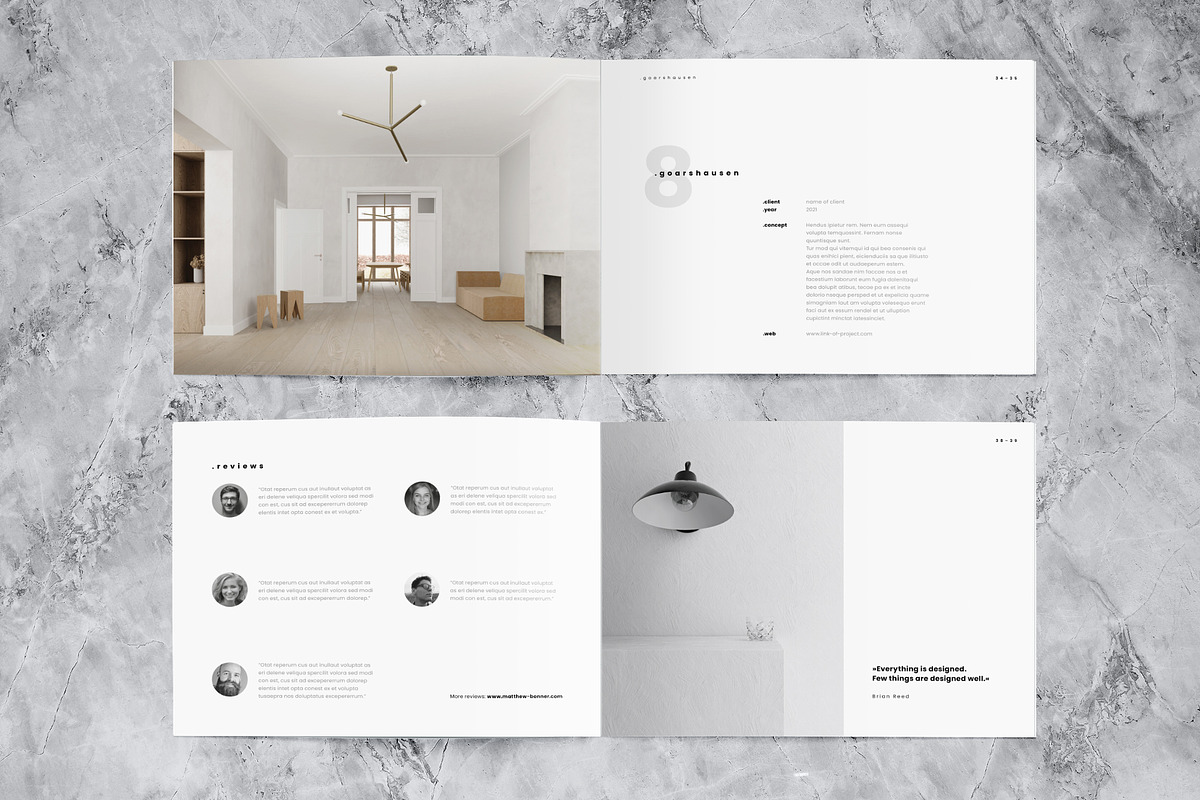 Minimalist Portfolio Template, a Brochure Template by Template Temple (Photo 8 of 8)