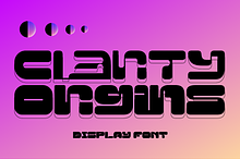 Clarity Origins - Futuristic Font