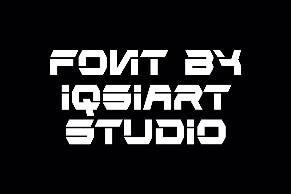 Fespot Stencil - Racing Font, a Sans Serif Font by Iqsiart Studio (Photo 4 of 7)