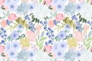 Hand-Painted Spring Floral Meadow, a Decorative Illustration by Lana Elanor (Thumbnail 3 of 16)