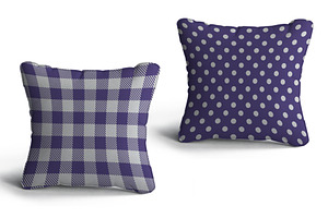 Ultra Violet Polka Dots And Stripes