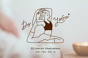 Do Yoga : Line Art Illustrations, a Person Illustration by Greywitch_Lola (Thumbnail 1 of 10)