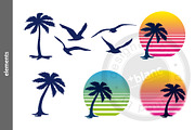 Retro Sunset, an Illustration by mesblanc (Thumbnail 5 of 6)