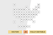 Electoral College USA State Map, an Object Graphic by MarkieAnn Creative (Thumbnail 2 of 4)